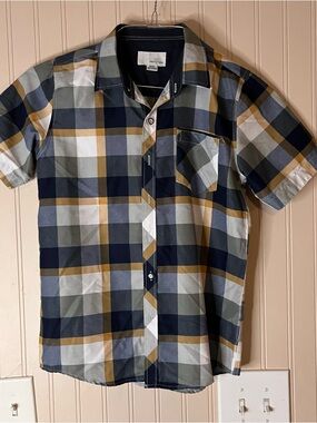 Craft and Flow Big Boy Plaid Button Up Shirt  10/12 Medium
